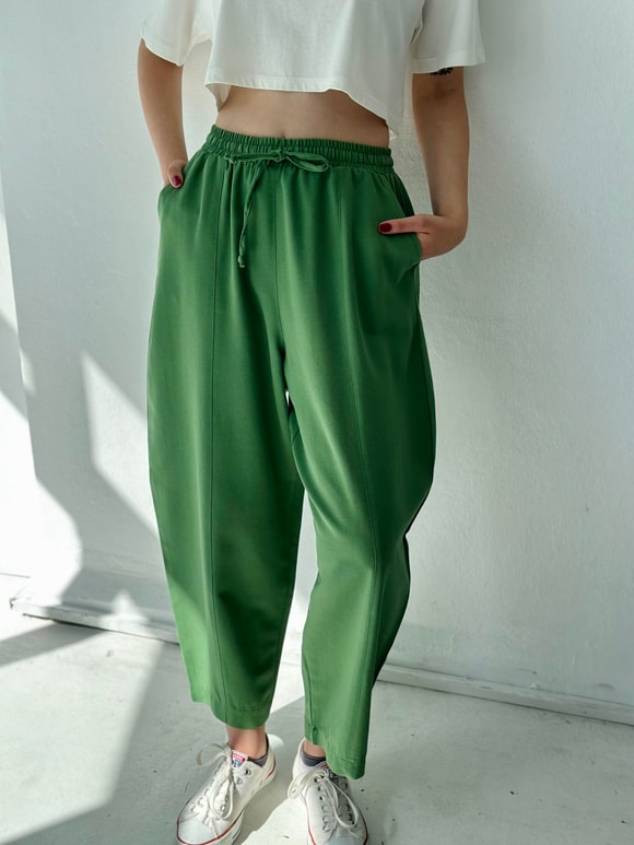 Retrobird Yoga Meditasyon Hafif Şalvar Keten Pantolon