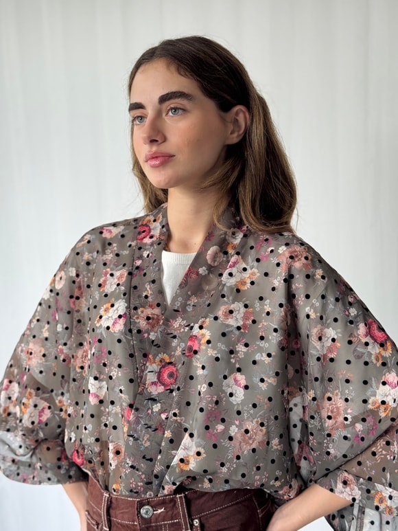 YENİ Retrobird Tasarım Boho Desen Mini Kimono