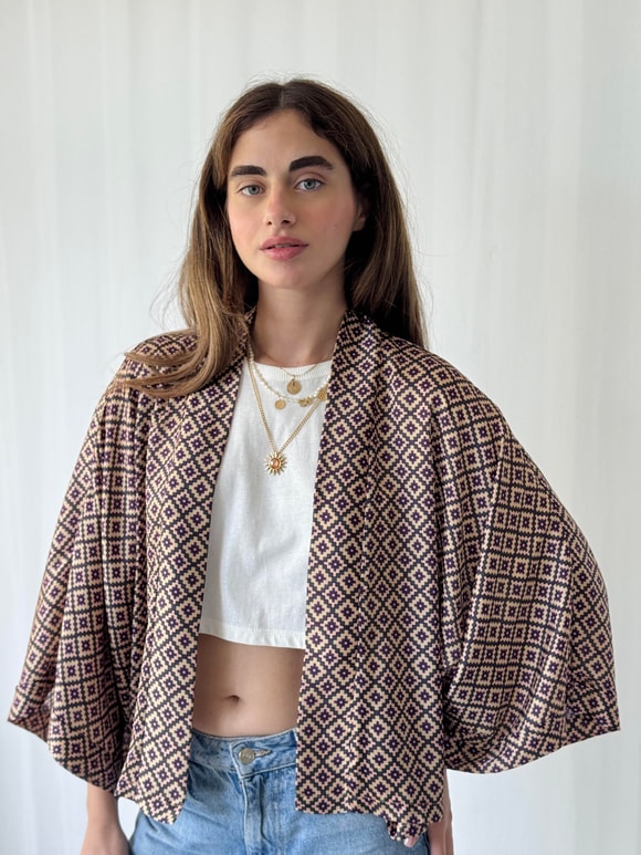 YENİ Retrobird Tasarım Mini Kimono