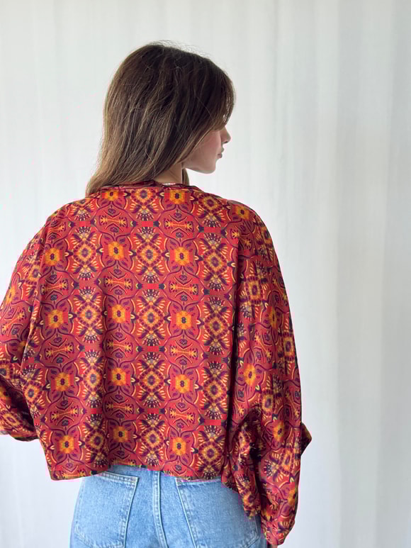 YENİ Retrobird Tasarım Mini Kimono