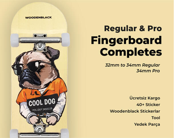 Woodenblack fingerboard complete set