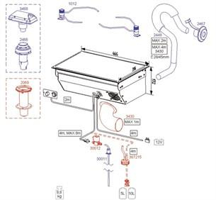 3430, 88 DU modeli için havalandırma borusu