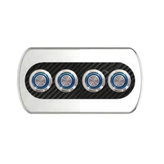 4'lü Krom  Switch Panel Sigortalı Korna Butonlu