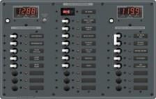 6 AC/18 DC pozisyonlu 12V DC/230V Sigorta paneli