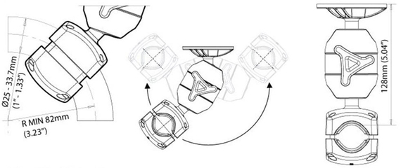Scanstrut RL-505-ARM Rokk Midi Montaj Braketi