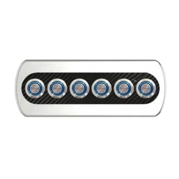 6'lı Krom Switch Panel Sigortalı Korna Butonlu