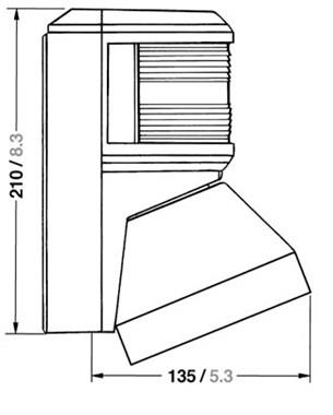 Aqua Signal 41 Kombine Pruva Feneri Güverte Aydınlatma 24V Siyah Gövde