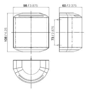 Aqua Signal 43 Serisi Ledli Pruva Seyir Feneri Beyaz 12/24V