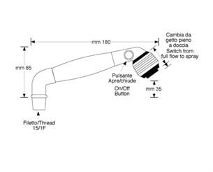 Barka Çiftli Spiralli Musluk Sıcak/Soğuk MD3911
