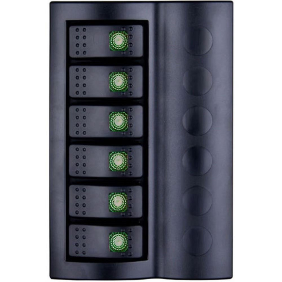 Bfy 6'lı Switch Panel,Yeşil Işıklı ve Otomatik Sigortalı