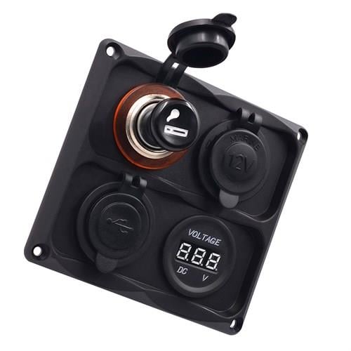 Bfy Switch Panel 4lü Usb + Voltmetre + S.Çakmaklık + Çakmaklık