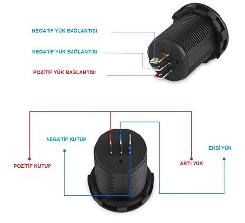 Bfy Voltmetre / Ampermetre Soketi