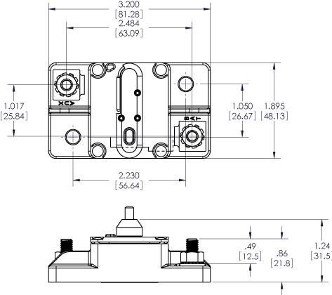Blue Sea Systems 285 Serisi Otomatik Sigorta 60A