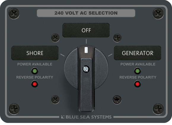Blue Sea Systems AC Kaynak Seçme Paneli 240V AC 8363