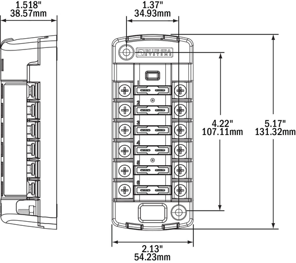 Blue Sea Systems ST Blade 6lı Sigorta Bloğu 5035
