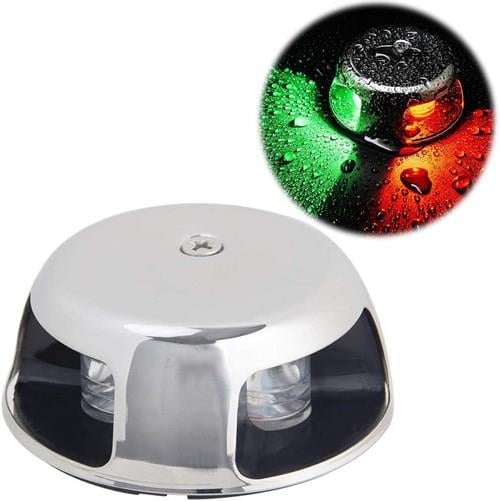 Burun İskele Sancak Feneri Tekli Krom 12V Led