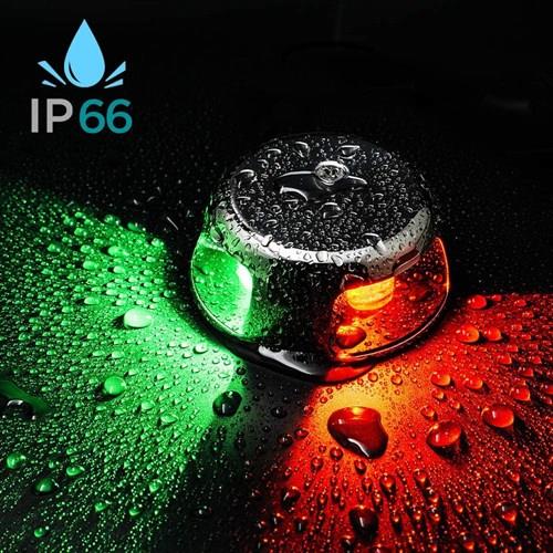 Burun İskele Sancak Feneri Tekli Krom 12V Led