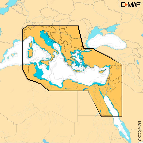 C-MAP Discover X Harita Kartı Akdeniz Bölgesi