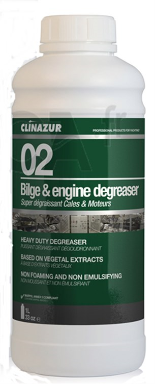 Clin Azur-02- Biolojik Çözünen Sintine Temizleyici 1 Litre