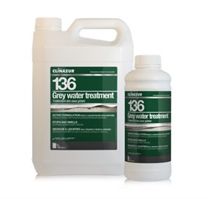 Clin Azur -136- Gri Su Tankı Temizleyici 5 Litre
