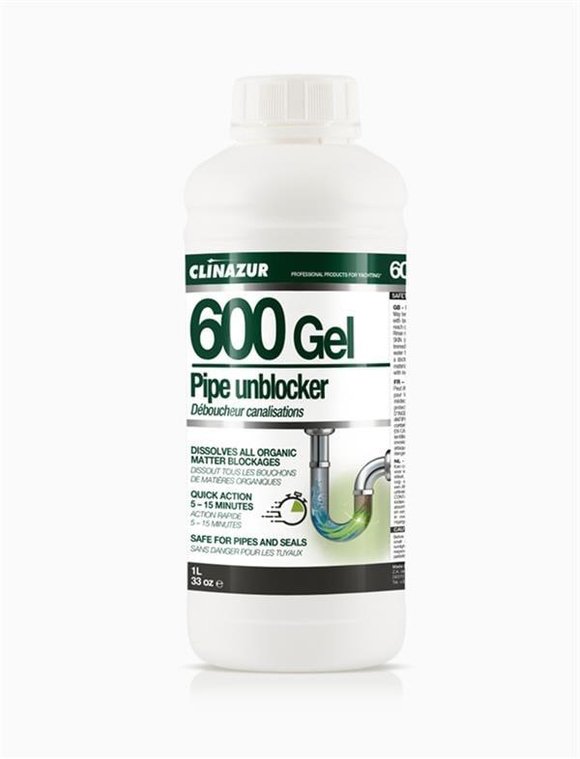 Clin Azur -600 GEL- Boru Tıkanıklık Açıcı 1 Lt
