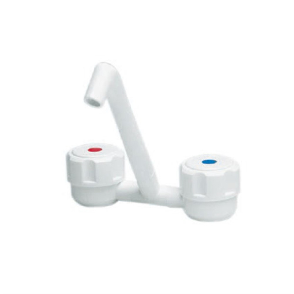 Comet Katlanır İnce Beyaz Renk Plastik Soğuk Sıcak Musluk