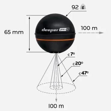 Deeper Smart Sonar Pro+2 Balık Bulucu