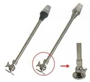 Direkli Silyon Feneri 12V 67mm Paslanmaz Çelik