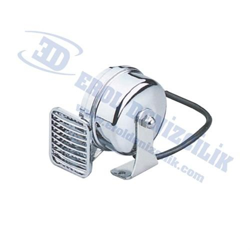 Easterner  Salyangoz Tekli Krom Korna 12V