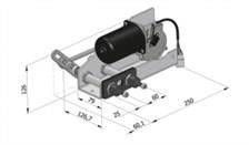 Exalto 255BS Serisi HD1 Silecek Motoru 12V 35 mm