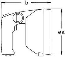 Hella Marine Güçlü El Projektörü 12V