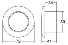 Hella Marine LED Spot Lambası Paslanmaz Çelik / Mavi