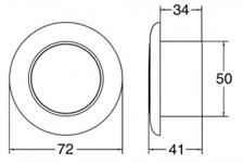 Hella Marine LED Spot LambasıAltın Görünümlü / Kırmızı