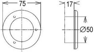 Hella Marine Mavi Ledli Lamba Siyah 24V