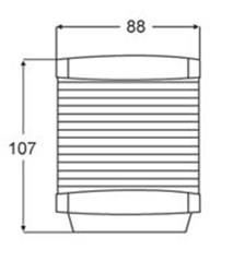 Hella Marine Model 2984 3 Renkli Seyir Feneri 12V/10-25W