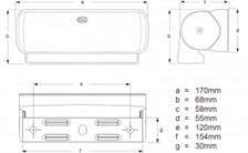 Hella Marine Sea Hawk XL Ledli Güverte Aydınlatma Lambası Braketli
