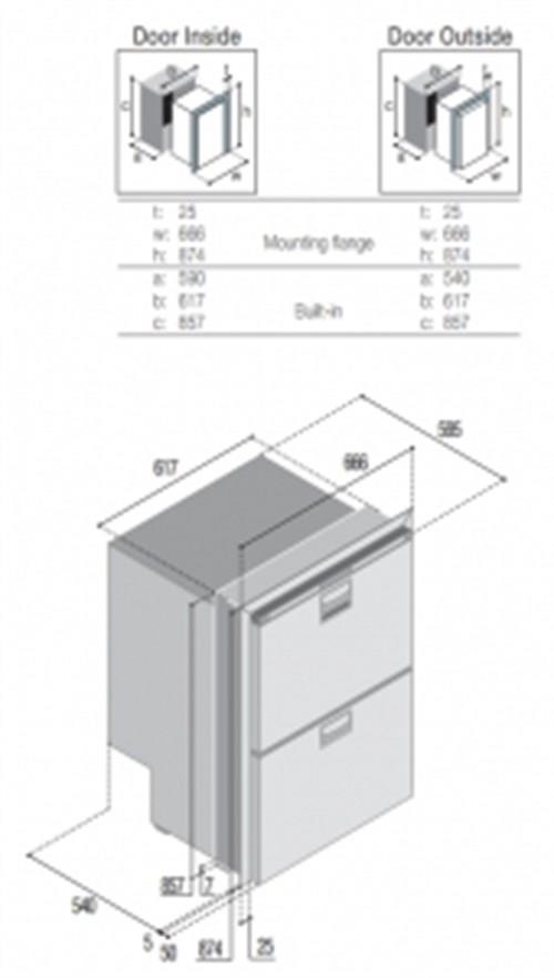 Hepsi Bir Arada Buzdolabı. Model DRW180A