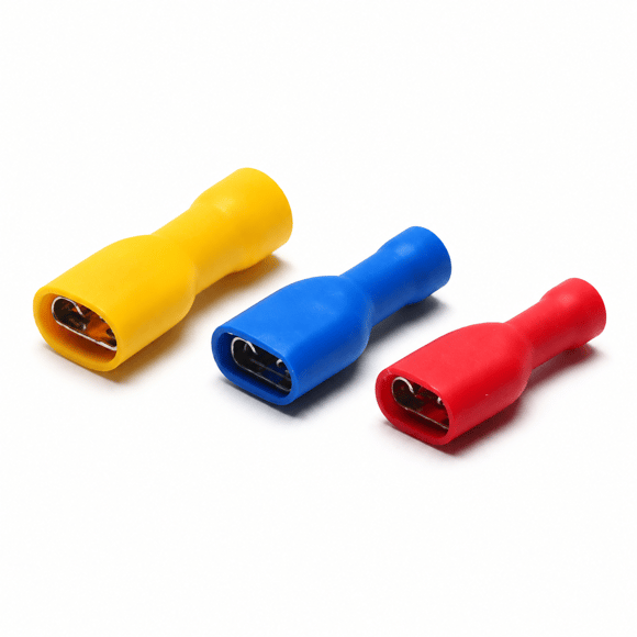 İzoleli Dişi Faston Terminal 1.5 - 2.5 mm² Genişlik 0.8 x 6.35 mm