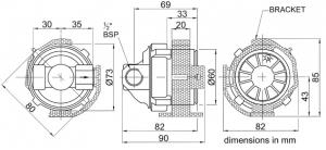 Jabsco 59520-0000 Manyetik Tahrikli Sirkülasyon Pompası 