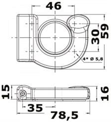 Kakıç ve kamış için katlanır tutacak