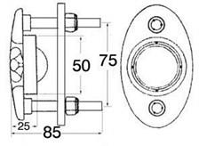 Kayak Çeki Halkası AISI 316 Paslanmaz Çelik