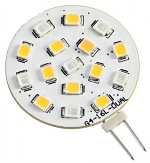 Kırmızı/Beyazi Çift Renkli Led Ampul 12V