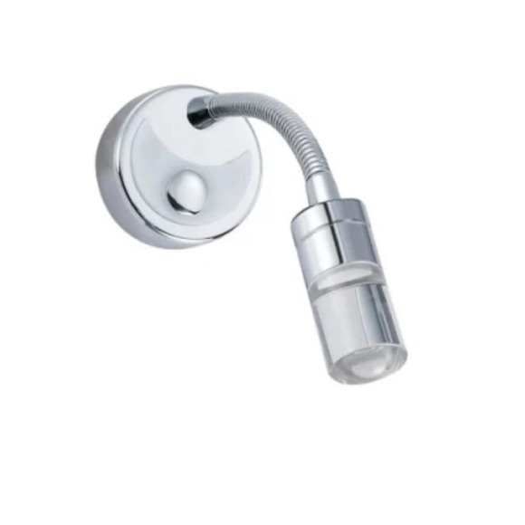 Krom Esnek Okuma Lambası 12V Led Sıcak Beyaz