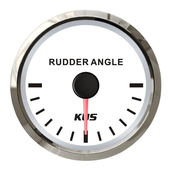 KUS Dümen Açı Göstergesi Beyaz 12/24V 52mm