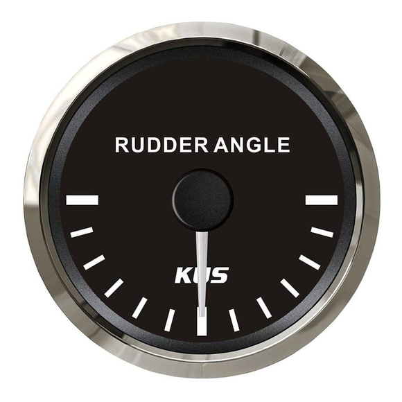 KUS Dümen Açı Göstergesi Siyah 12/24V 52mm