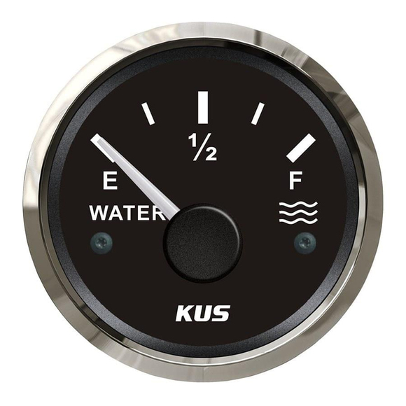 KUS Su Göstergesi Siyah 0–190 Ohm 12/24V 52mm