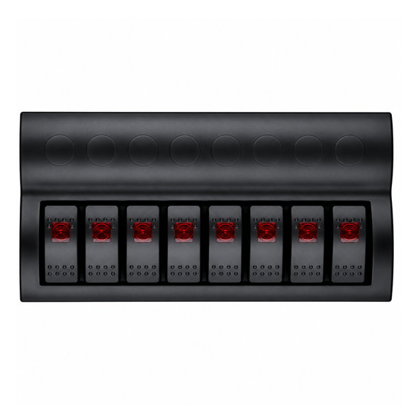 Labarka 8'li Switch Panel Otomatik Sigortalı Kırmızı LED'li 12-24V