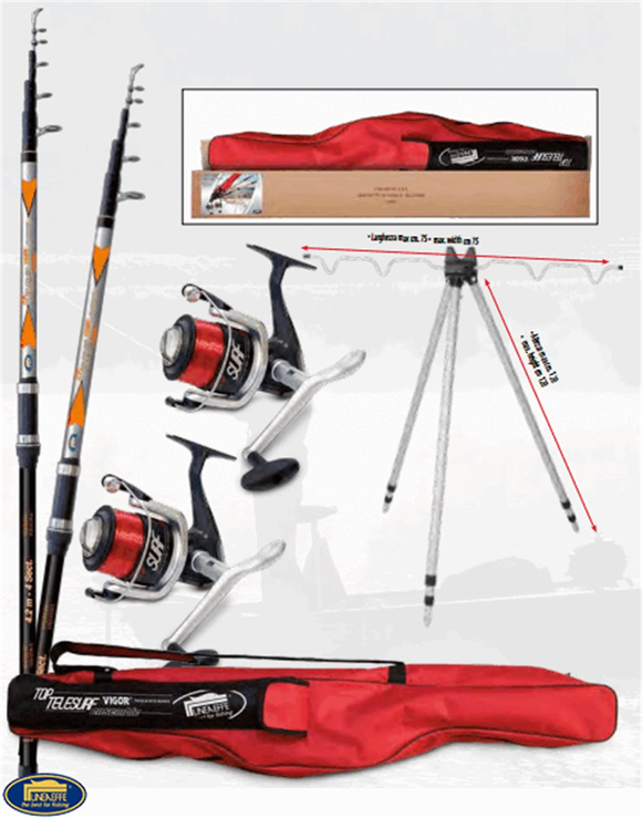 Lineaeffe Top Telesurf 2 Rod 2Reel Rod Cover Trıpod
