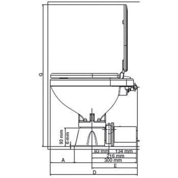 Matromarine Elektrikli Tuvalet Küçük Taş 12v