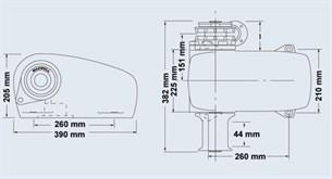 Maxwell HWC 1200W 12V 10mm Tamburlu Yatay Irgat  Çekme Kapasitesi 1000 kg
